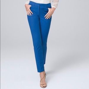 Ceramic blue slim ankle pants